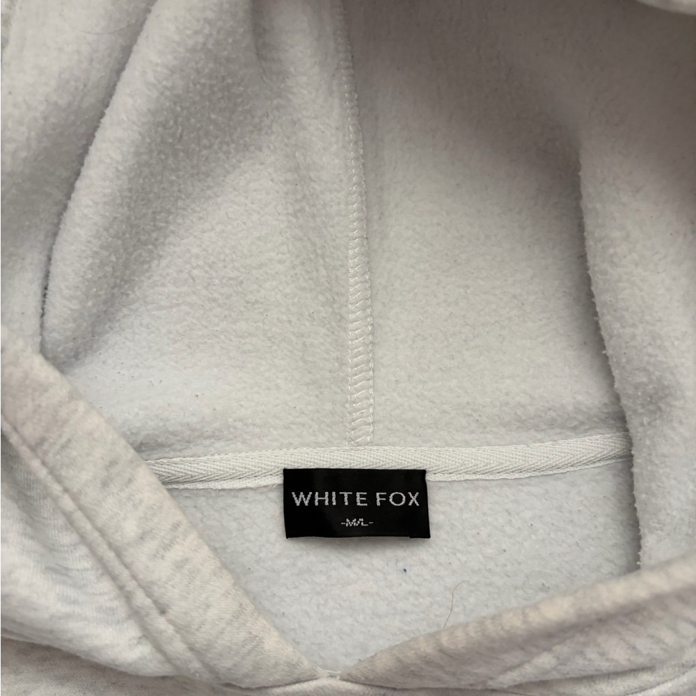 White Fox Boutique Light Gray (Heather Gray) Hoodie - Picture 3 of 4